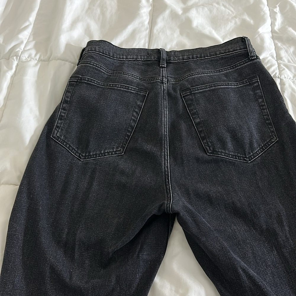 Abercrombie & Fitch, 90’s slim straight ultra high rise, size 32/14, BLACK - Picture 4 of 4